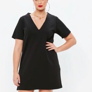 Missguided + Vneck T-shirt Dress